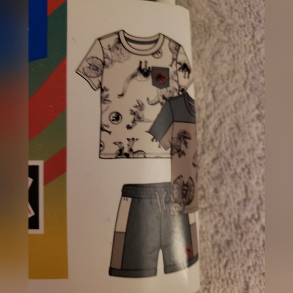 Jurassic Park 3 piece Kids Shorts Set - Picture 2 of 4